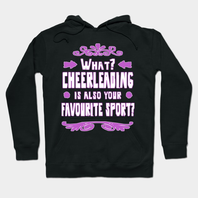 Cheerleader Sport Gift Idea Girls Hoodie by FindYourFavouriteDesign